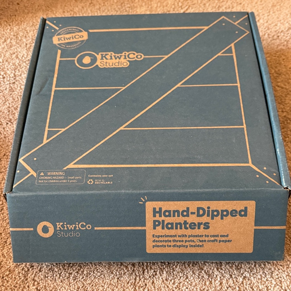 KiwiCo Studio Hand-Dipped Planters craft kit